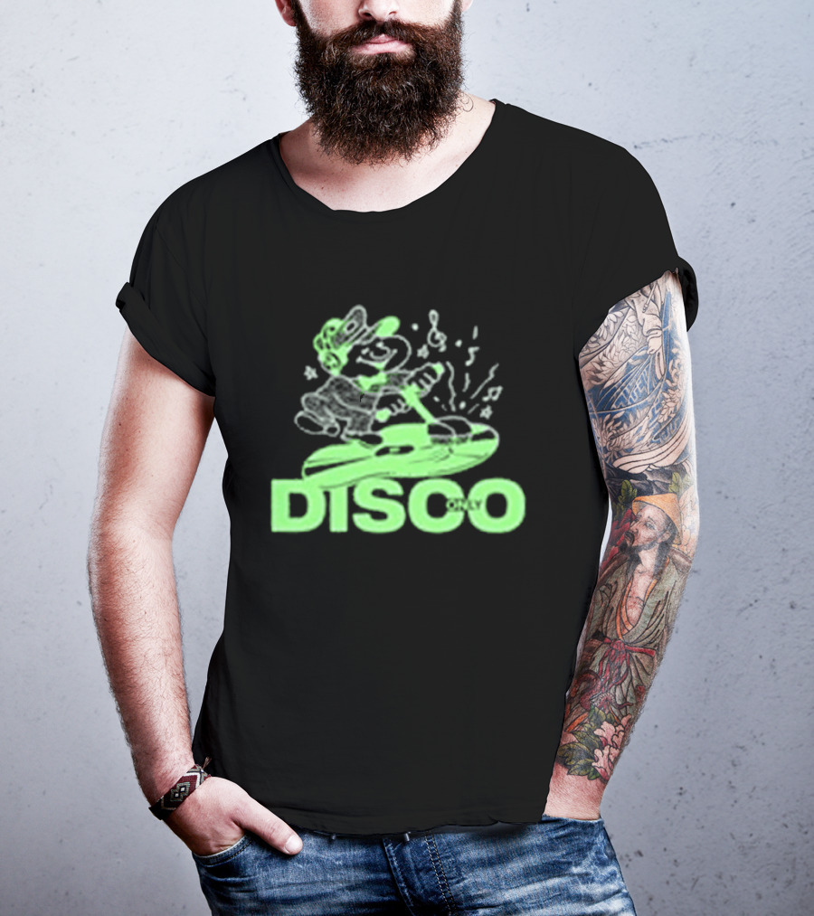 Disco Only Groove Maintenance Retro Character Dance Vibes T-Shirt