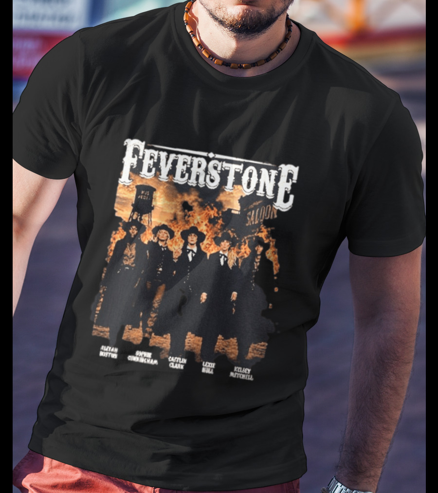 Feverstone Fever Saloon Fire Western Group T-Shirt