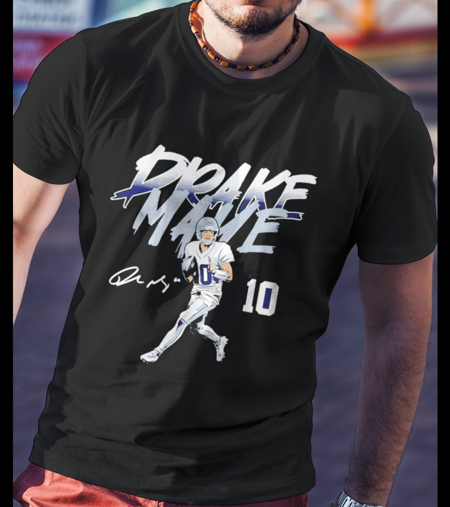 Drake Maye 10 New England Patriots Football 2026 T-Shirt