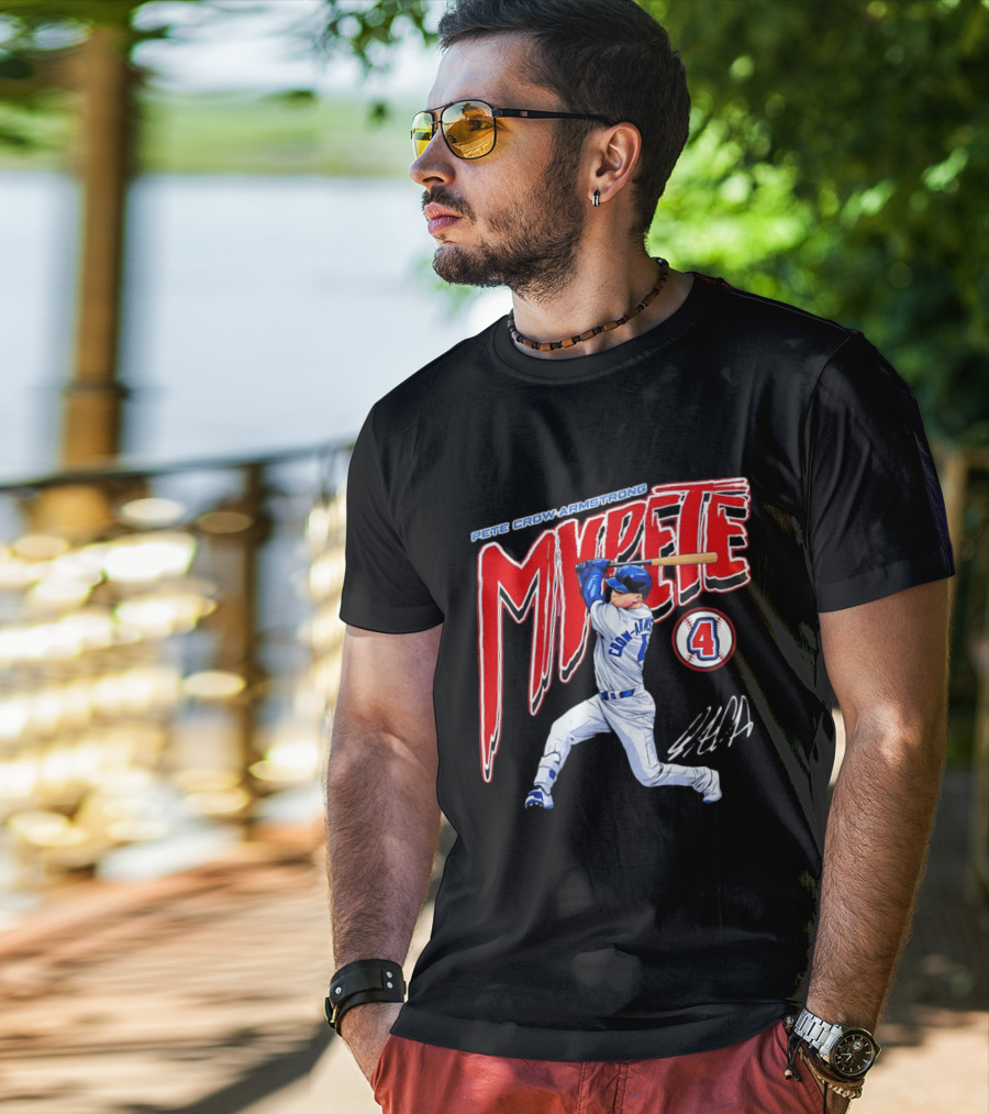 Pete Crow Armstrong MVPete Chicago Cubs Baseball Number 4 T-Shirt