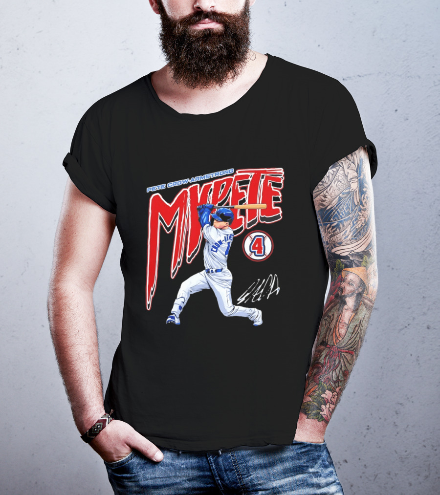 Pete Crow Armstrong MVPete Chicago Cubs Baseball Number 4 T-Shirt
