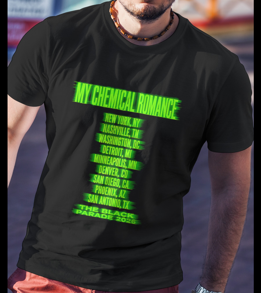 My Chemical Romance The Black Parade 2026 Nashville TN Tour Dates T-Shirt