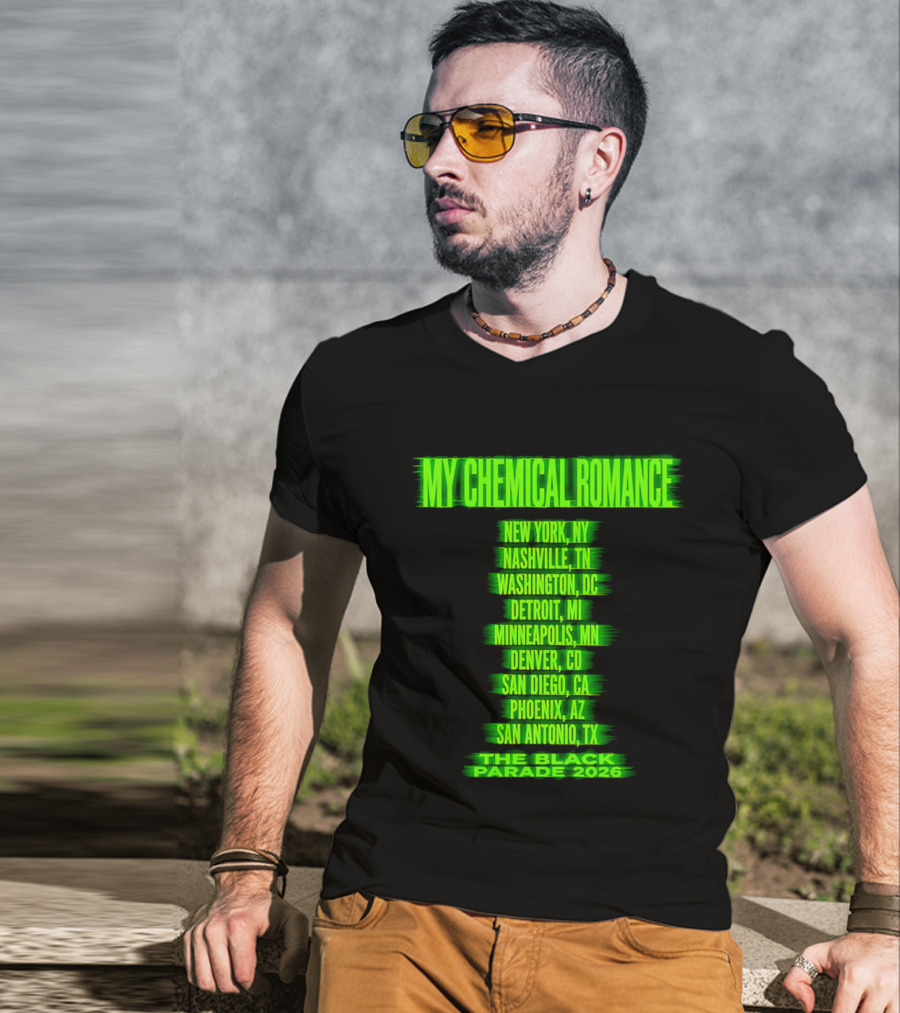 My Chemical Romance The Black Parade 2026 Nashville TN Tour Dates T-Shirt