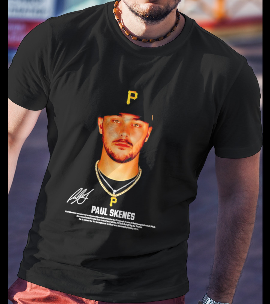 Paul Skenes Pittsburgh Pirates American Professional Baseball Player T-Shirt