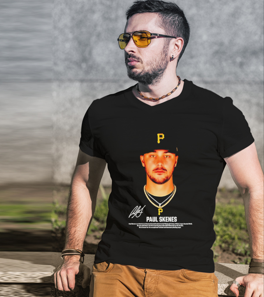 Paul Skenes Pittsburgh Pirates American Professional Baseball Player T-Shirt