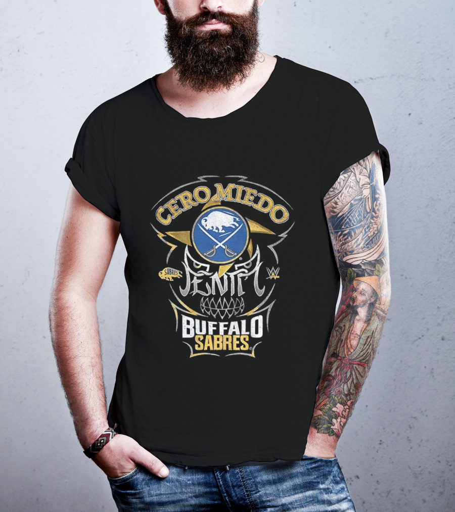 Cero Miedo Penta Buffalo Sabres WWE Collaboration T-Shirt