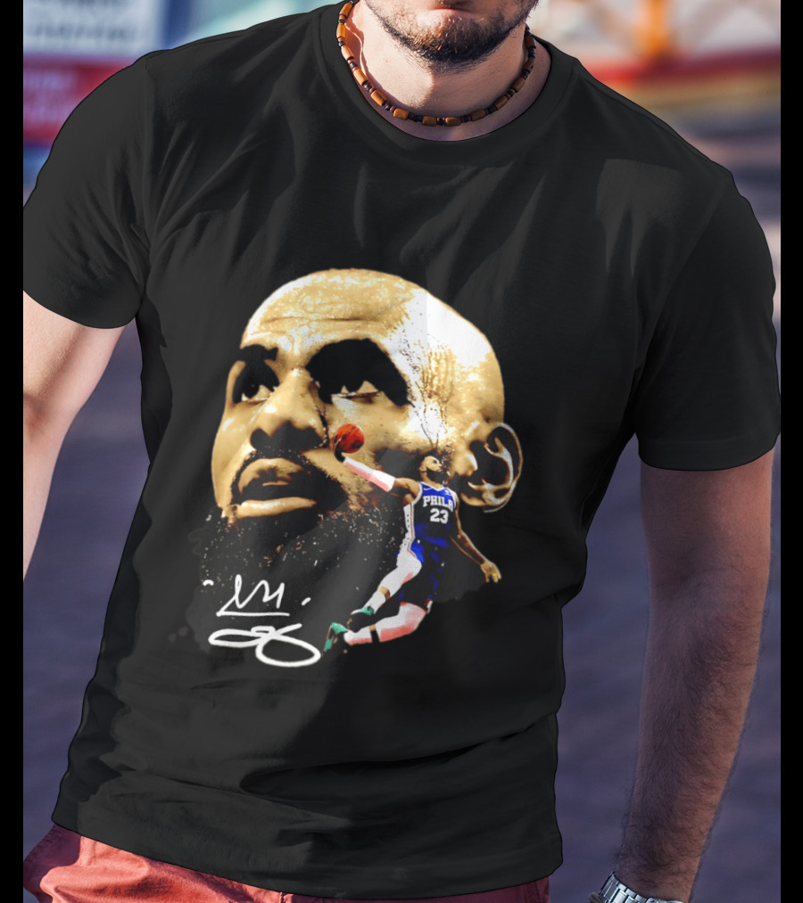 LeBron James Philadelphia 23 Dunk GOAT Signature T-Shirt