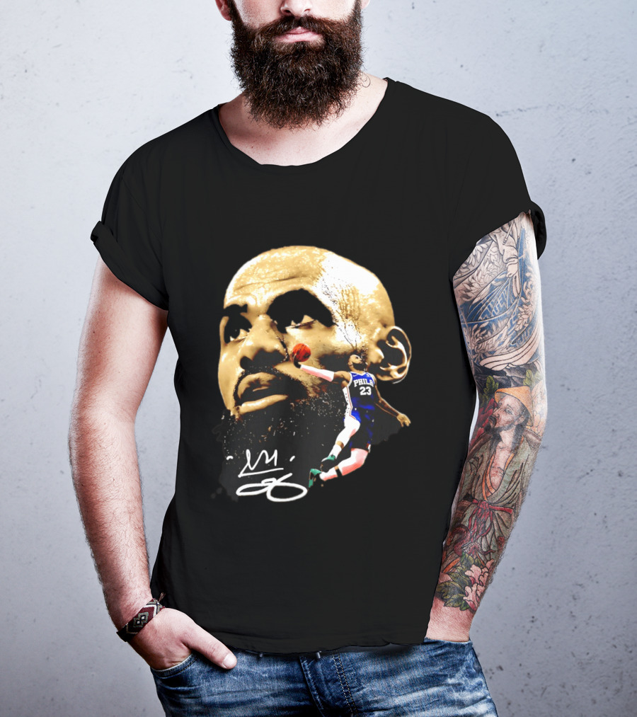 LeBron James Philadelphia 23 Dunk GOAT Signature T-Shirt