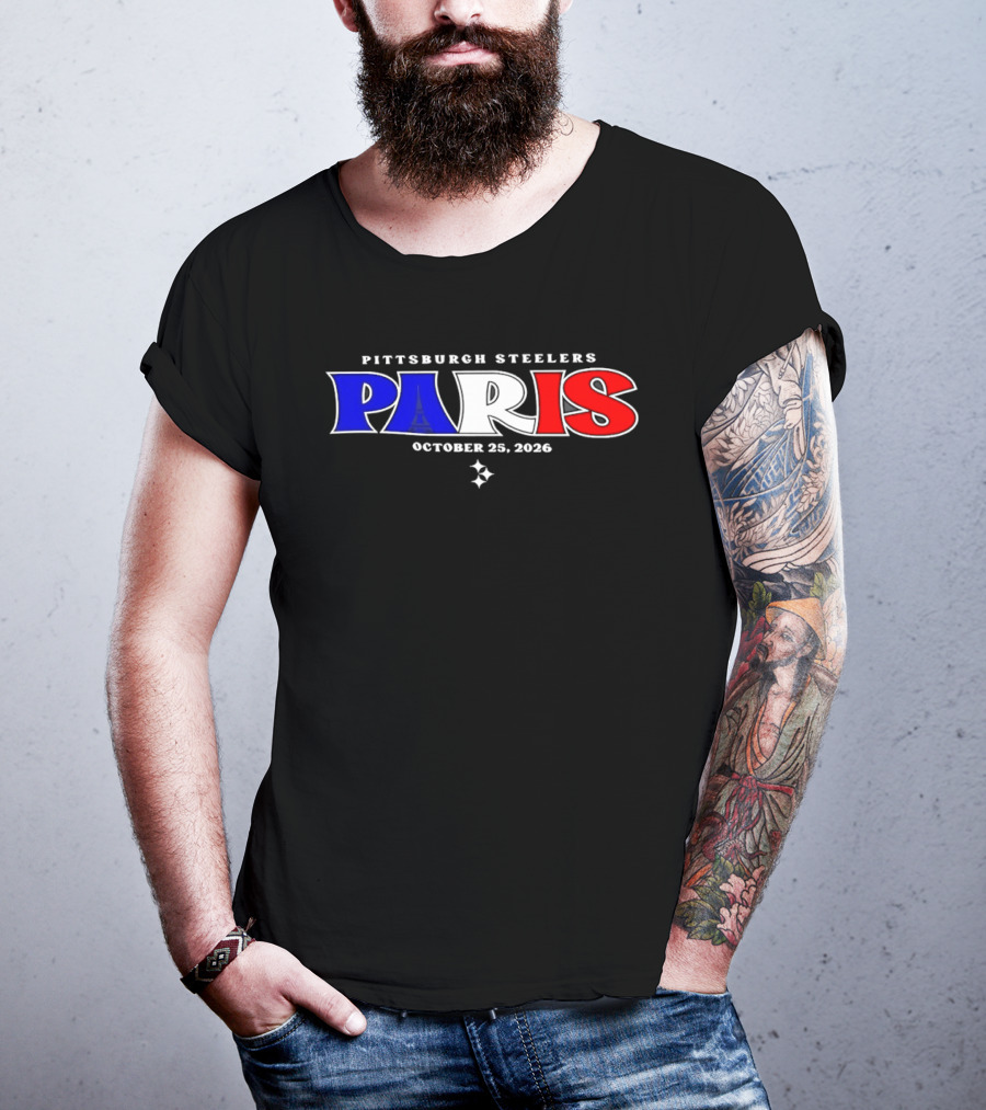 Pittsburgh Steelers Paris October 25 2026 T-Shirt