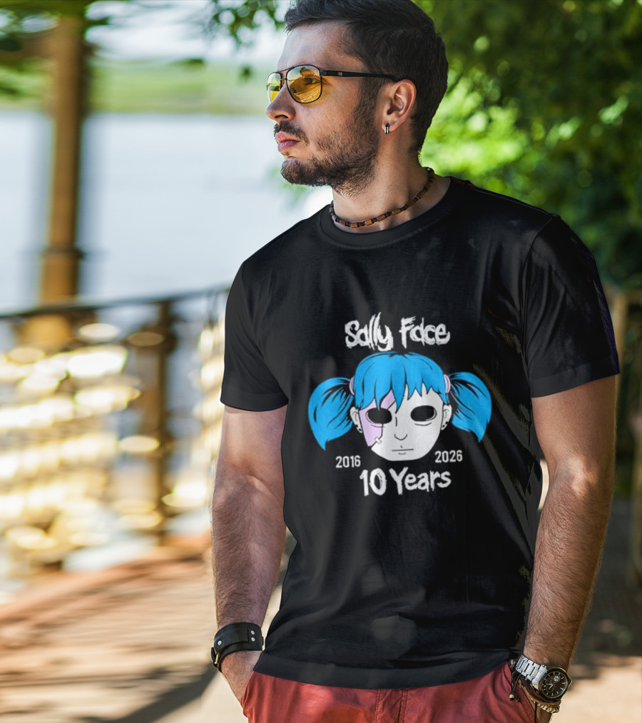 Sally Face 10 Years Anniversary 2016 2026 T-Shirt