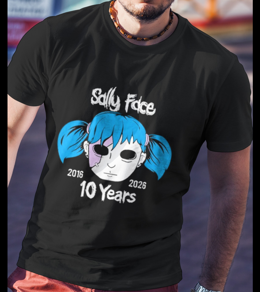 Sally Face 10 Years Anniversary 2016 2026 T-Shirt
