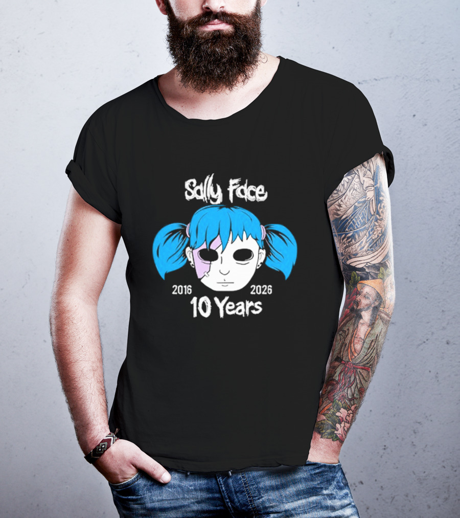 Sally Face 10 Years Anniversary 2016 2026 T-Shirt