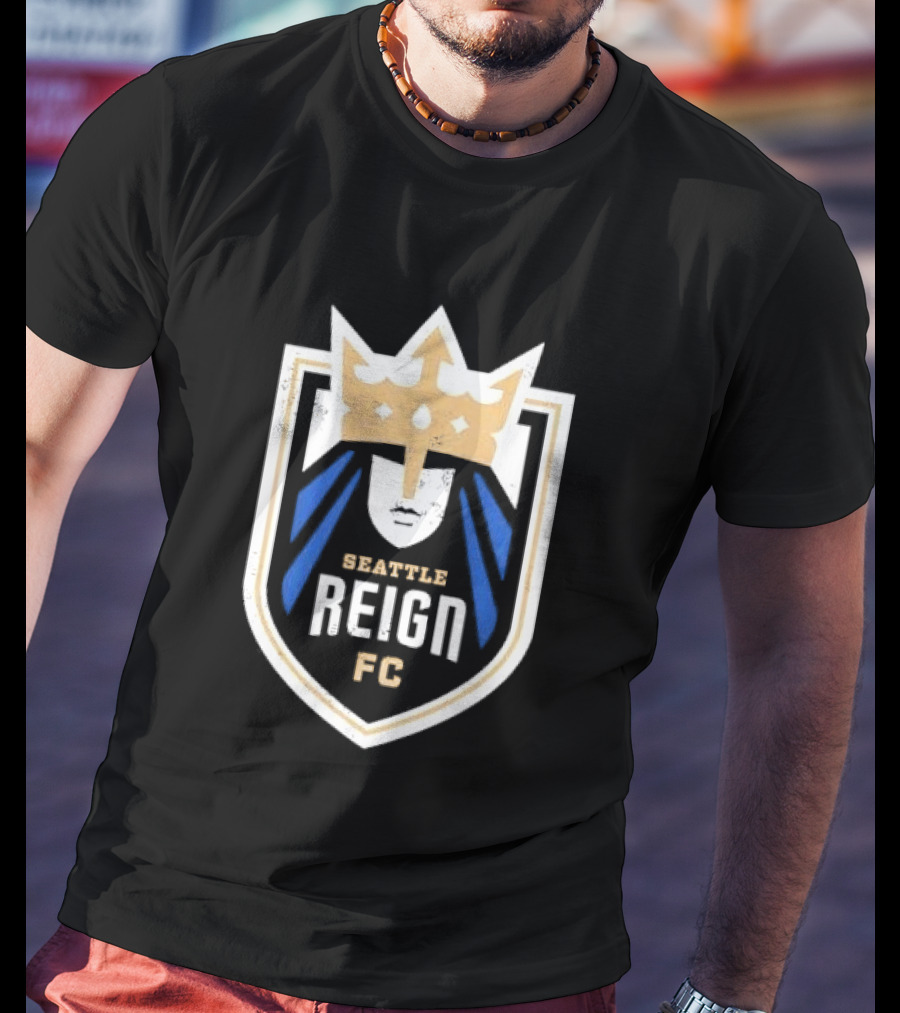 Seattle Reign FC Distressed Crown Crest T-Shirt