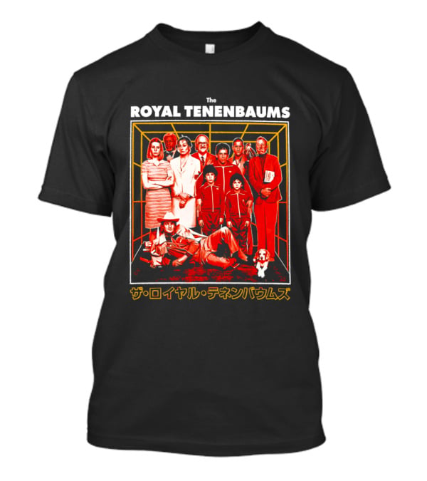 The Royal Tenenbaums Movie Cast Retro Japanese T-Shirt