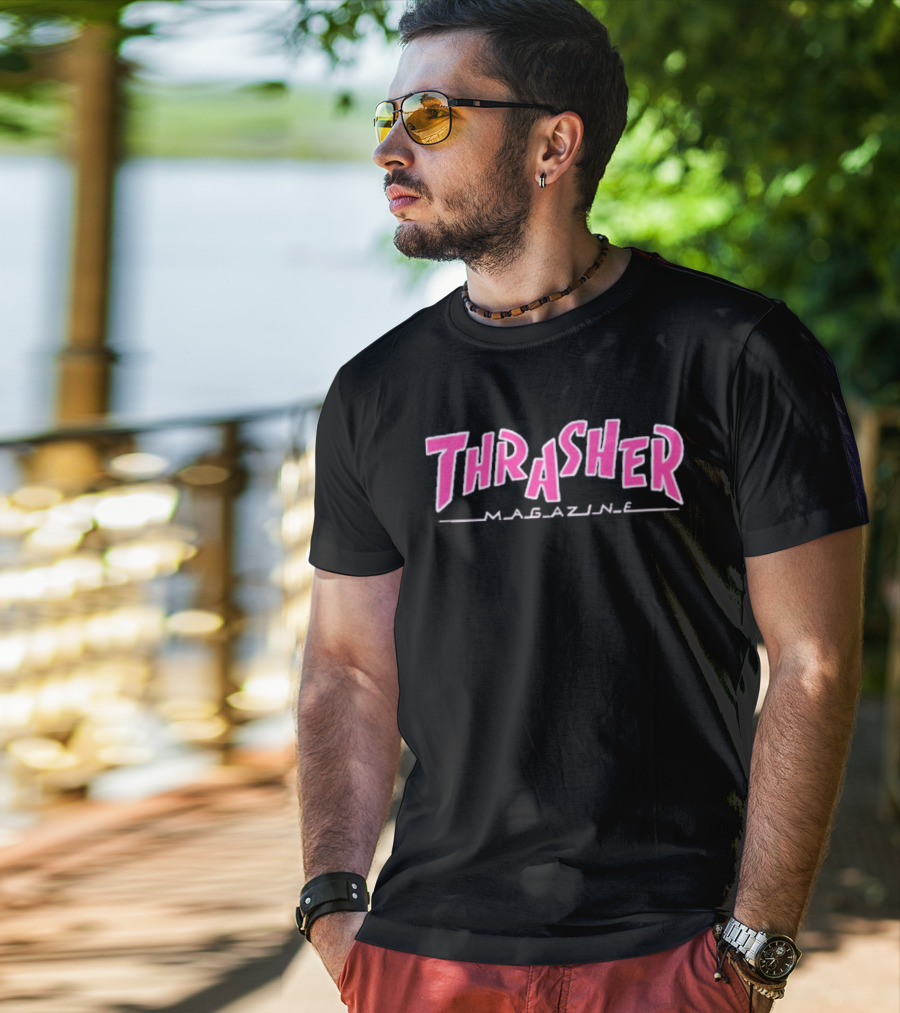 Thrasher Magazine Parra Edition Pink T-Shirt