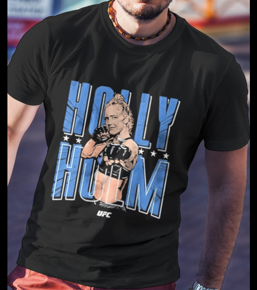 UFC Holly Holm Fighter Halftone Stars T-Shirt