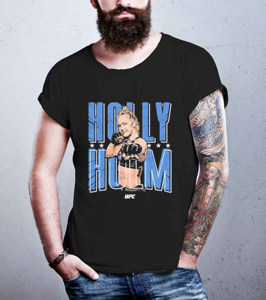 UFC Holly Holm Fighter Halftone Stars T-Shirt