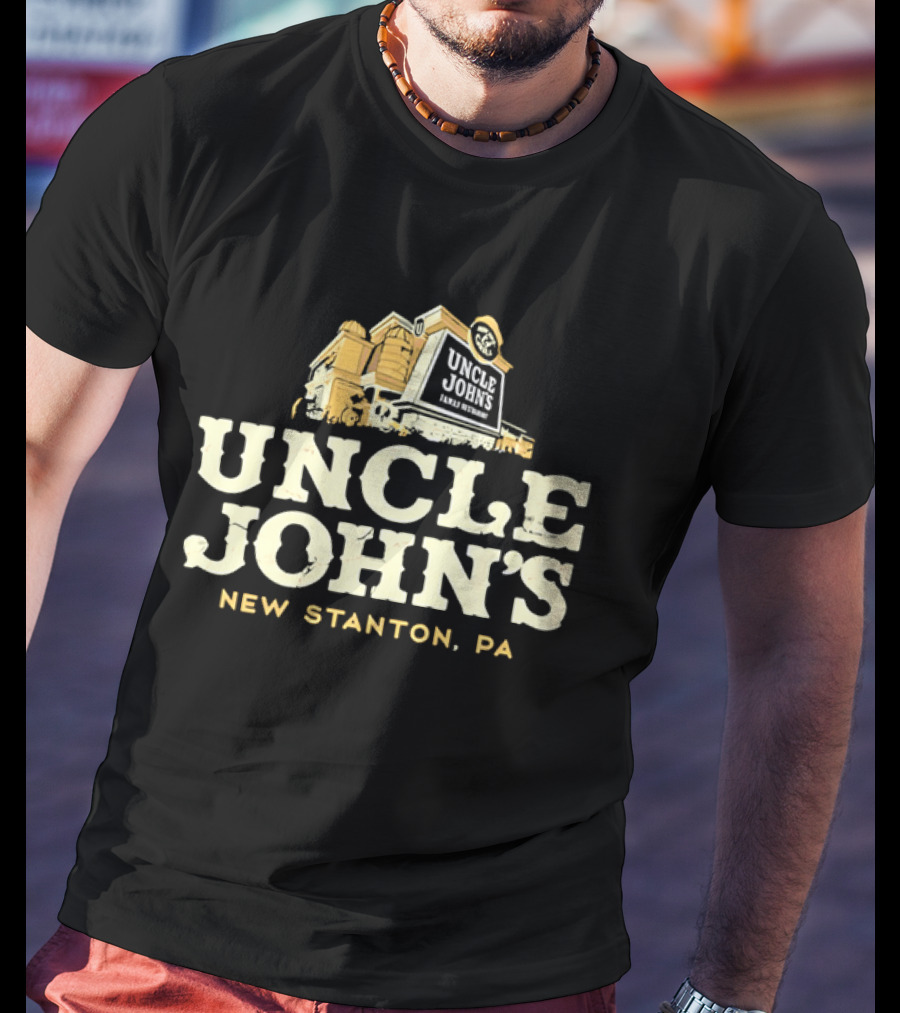 Uncle John's Family Restaurant New Stanton PA Building Silo Architecture T-Shirt