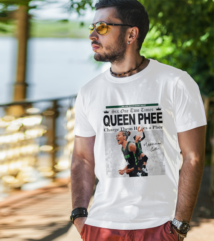 Six One Two Times Queen Phee Charge Them Hoops Napheesa Collier Lynx T-Shirt