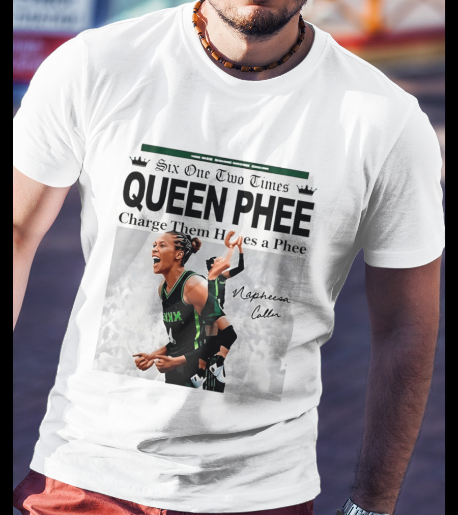 Six One Two Times Queen Phee Charge Them Hoops Napheesa Collier Lynx T-Shirt