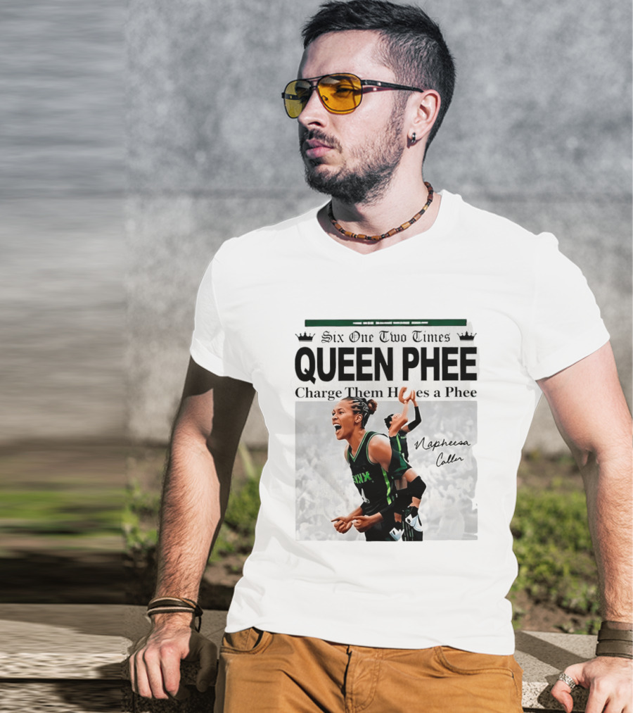 Six One Two Times Queen Phee Charge Them Hoops Napheesa Collier Lynx T-Shirt