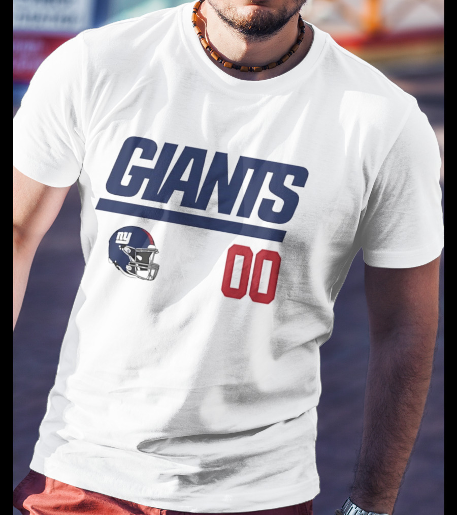 New York Giants 00 Football Helmet Giants T-Shirt