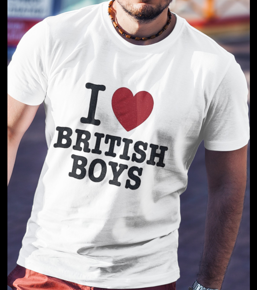I Love British Boys Noah Schnapp Fanwear T-Shirt