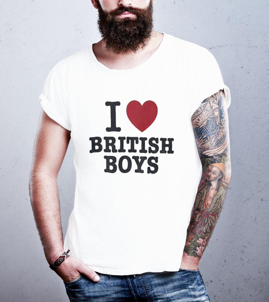 I Love British Boys Noah Schnapp Fanwear T-Shirt