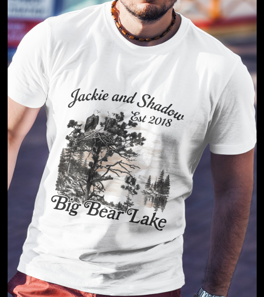 Jackie And Shadow Bald Eagle Nesting Pair Established 2018 Big Bear Lake T-Shirt