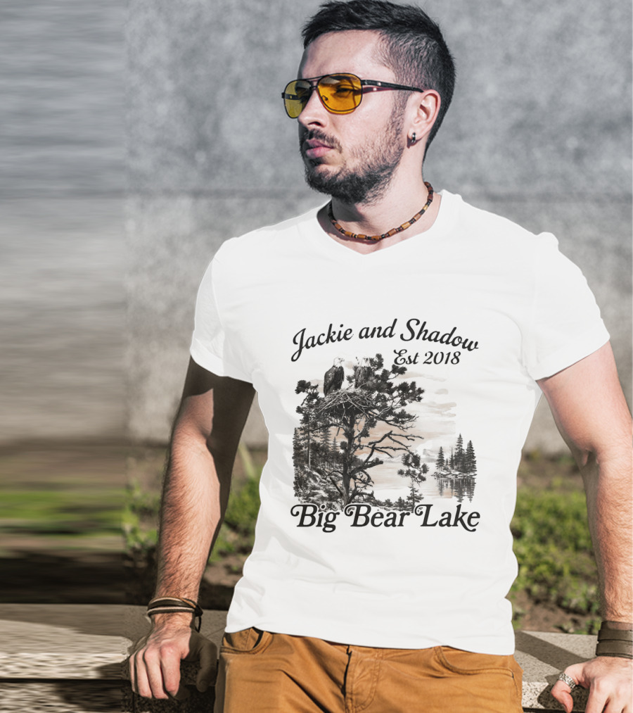 Jackie And Shadow Bald Eagle Nesting Pair Established 2018 Big Bear Lake T-Shirt
