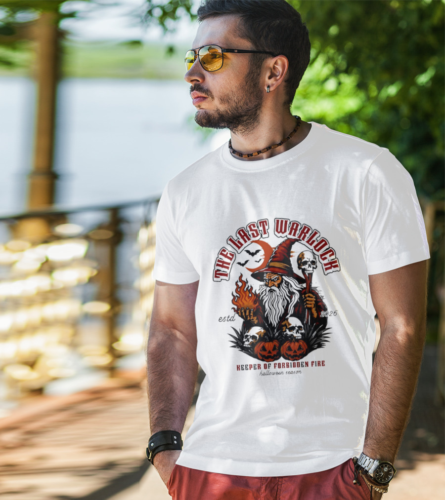 The Last Warlock Keeper Of Forbidden Fire Halloween 2026 T-Shirt