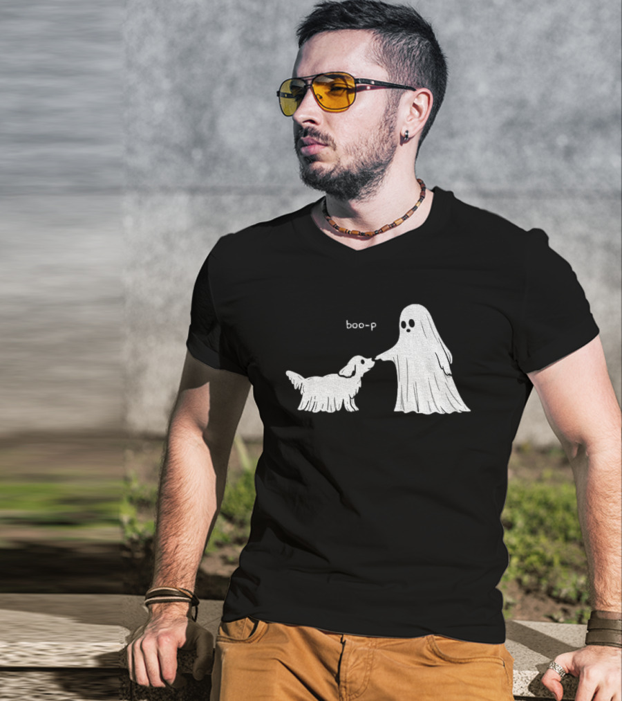 Boo P Ghost And Dog Pet Cartoon T-Shirt