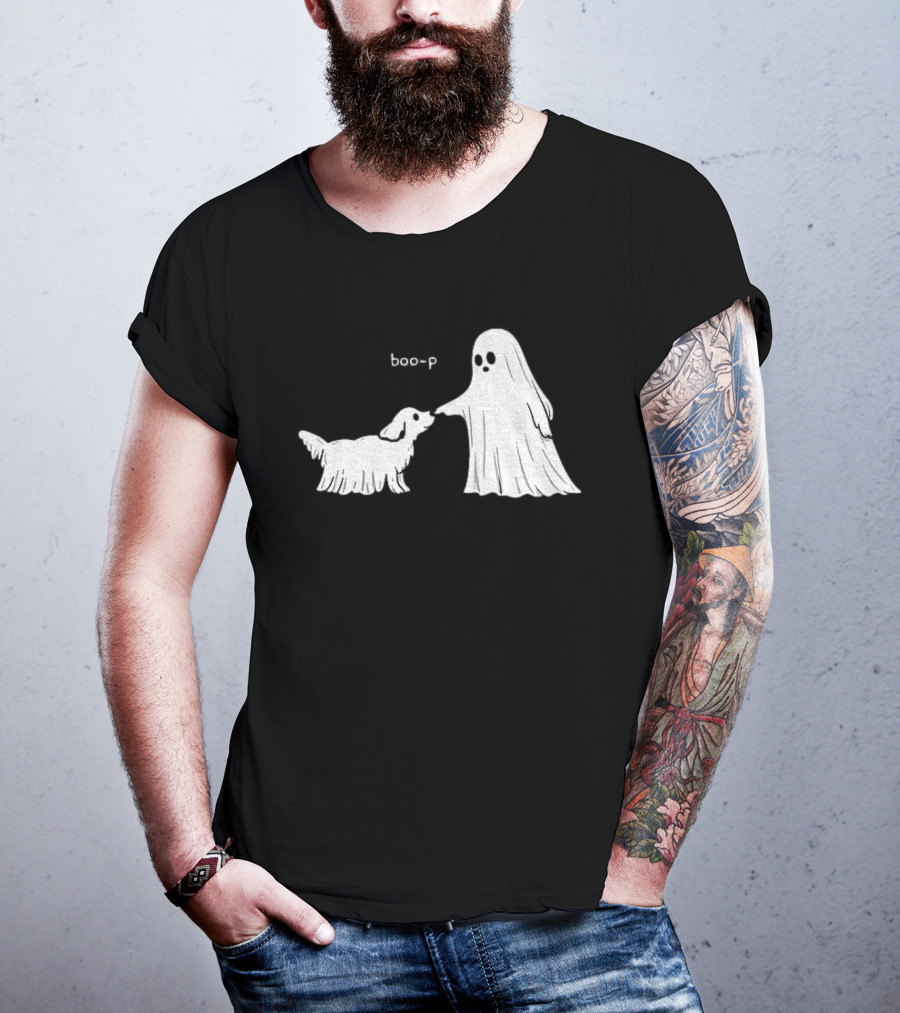 Boo P Ghost And Dog Pet Cartoon T-Shirt