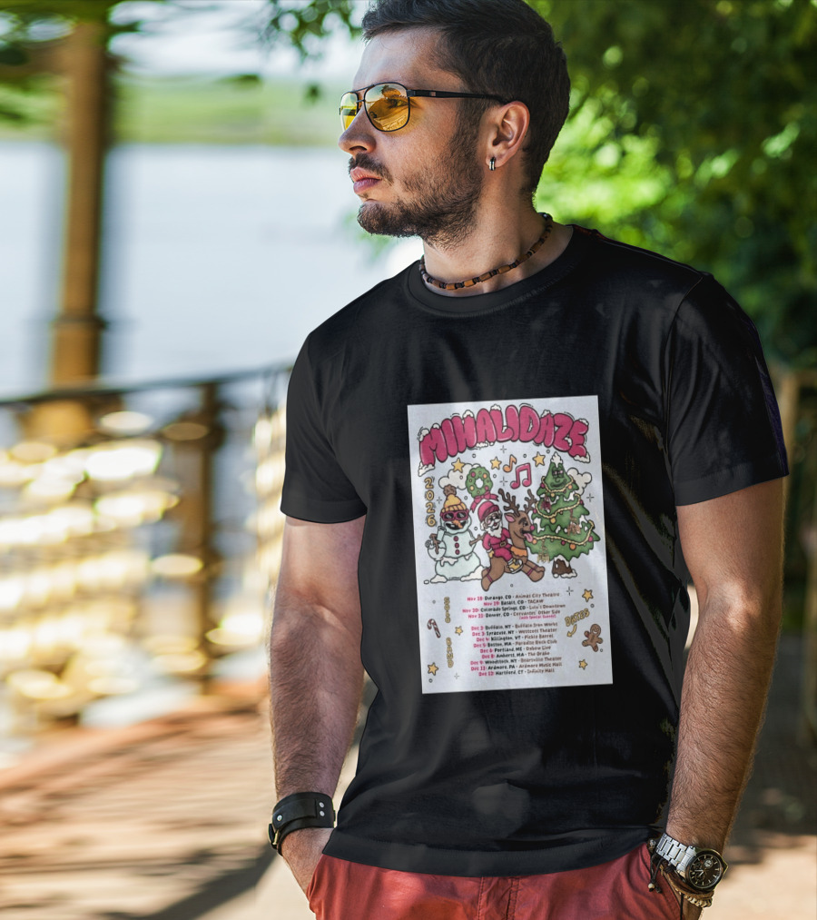 MIHALIDAZE 2026 Tour Solo Band Dates T-Shirt
