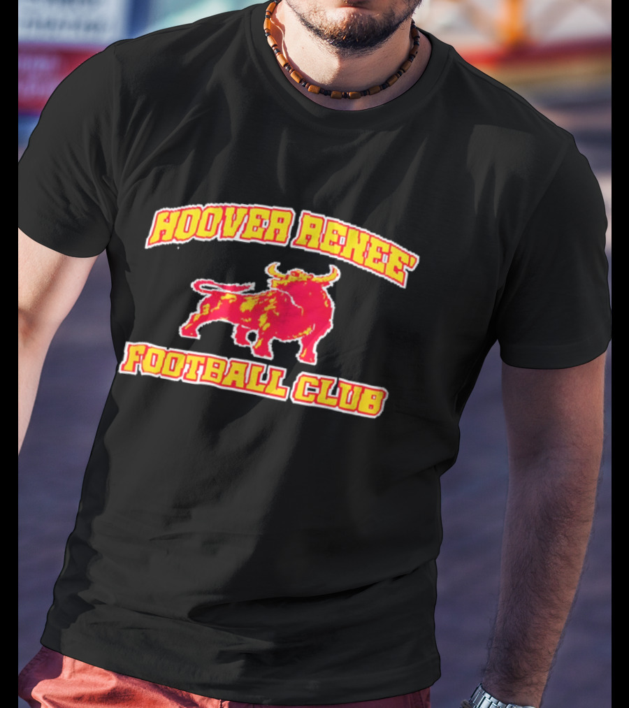 Hoover Renee Football Club Red Yellow Charging Bull T-Shirt
