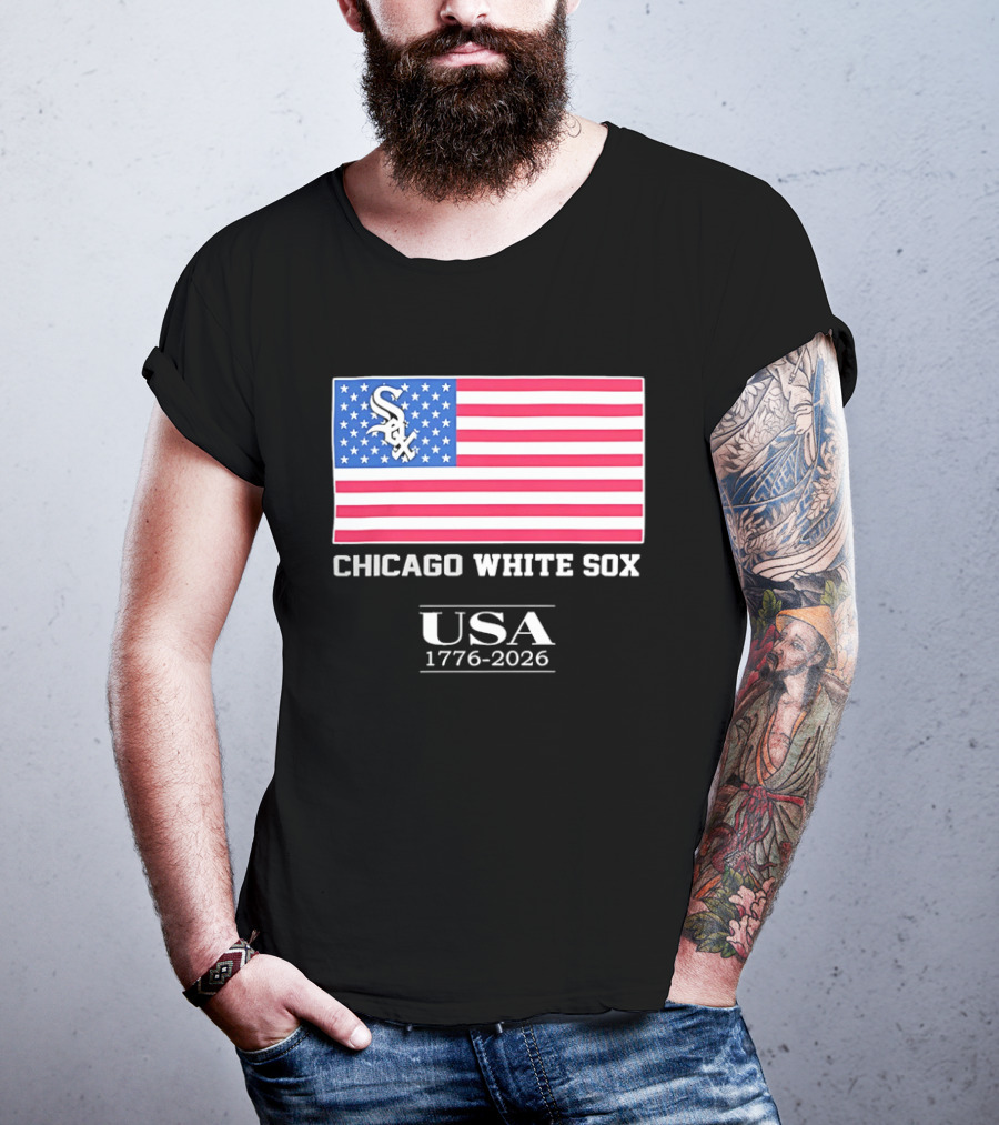Chicago White Sox USA 1776 2026 Stars And Stripes American Flag T-Shirt