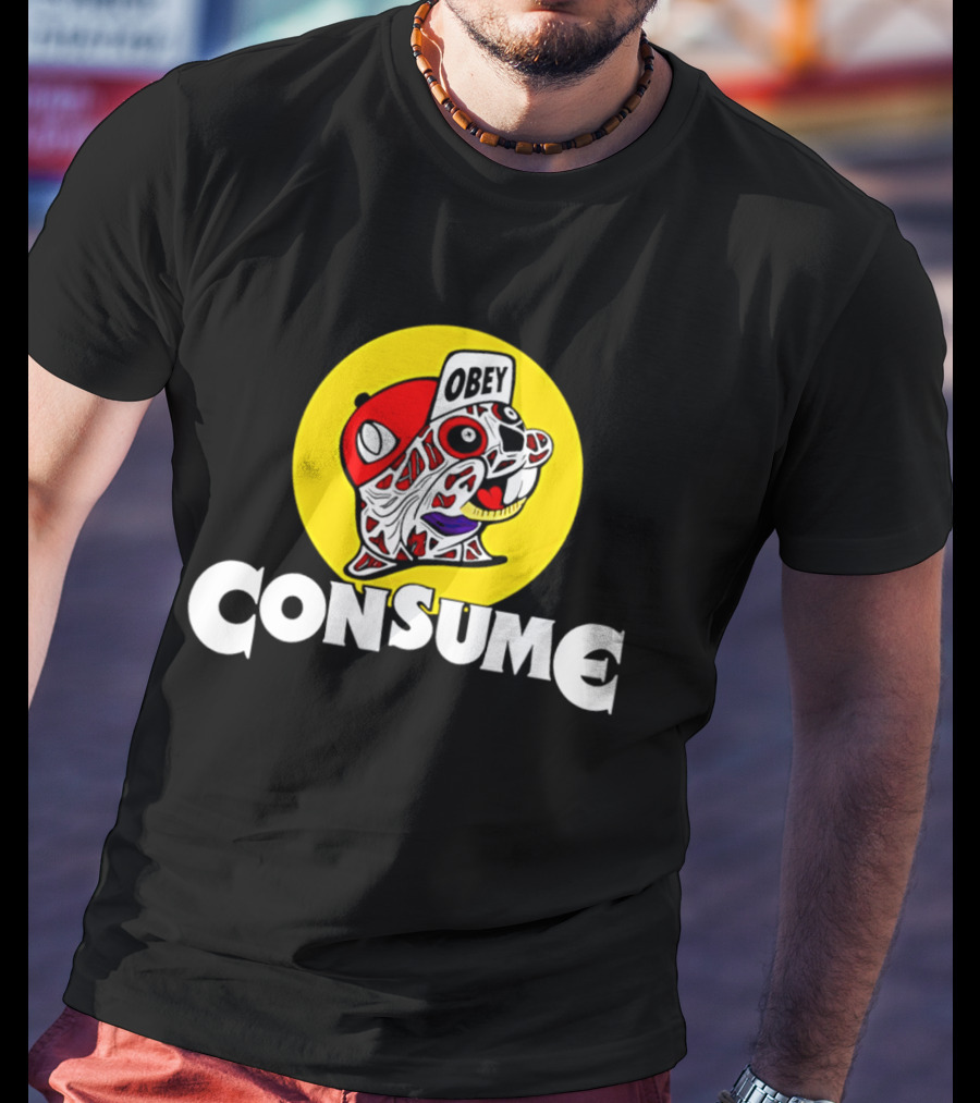 Obey Consume Beaver Streetwear Hip Hop T-Shirt