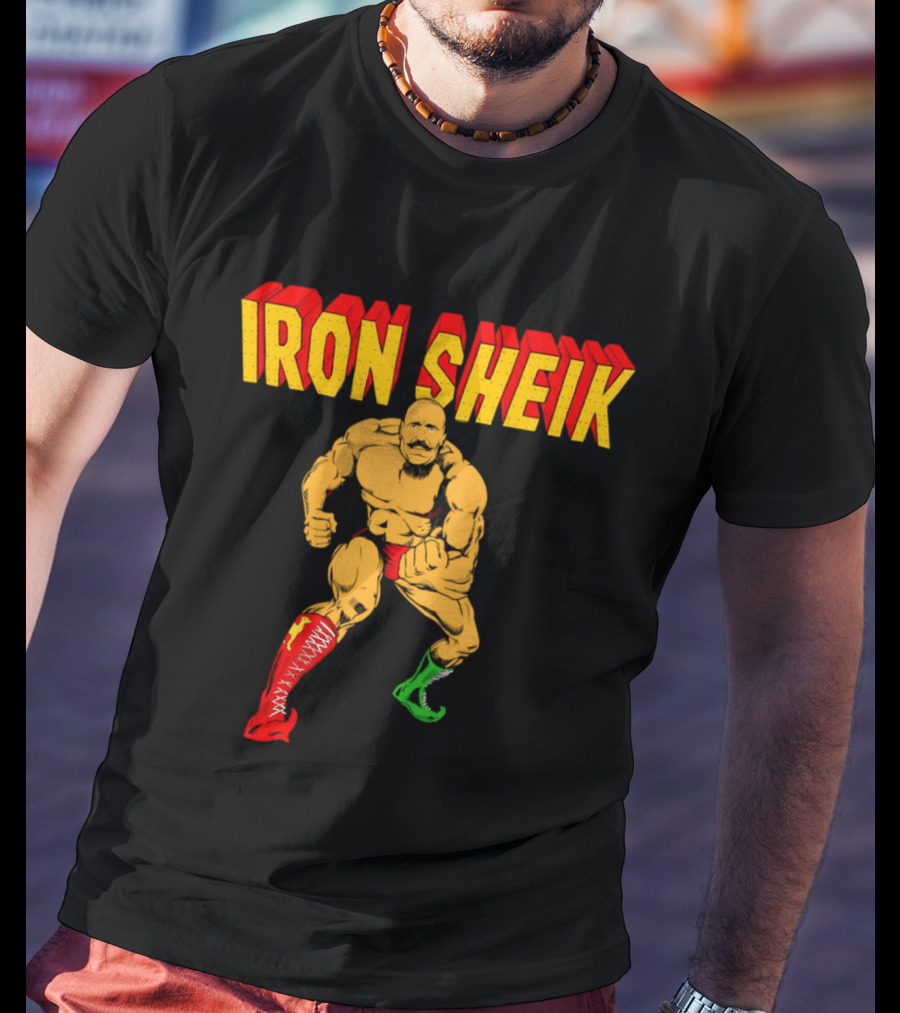 Iron Sheik Wrestling Legend Iconic Wrestler T-Shirt