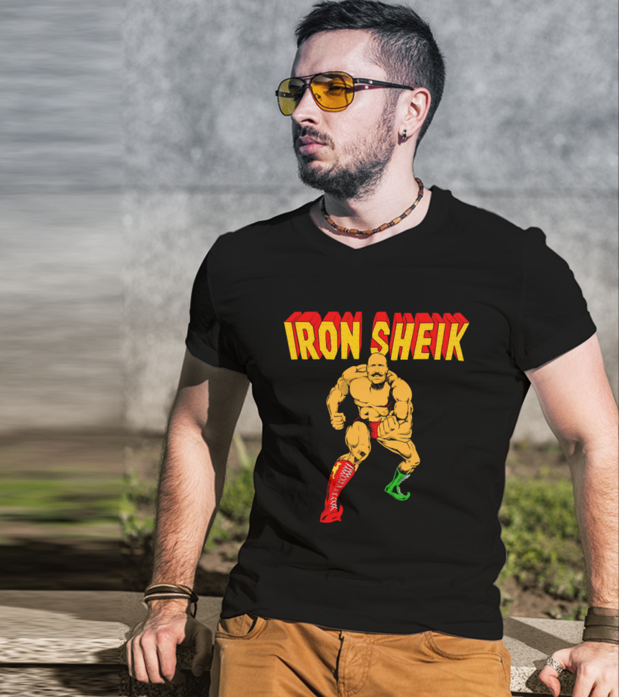 Iron Sheik Wrestling Legend Iconic Wrestler T-Shirt