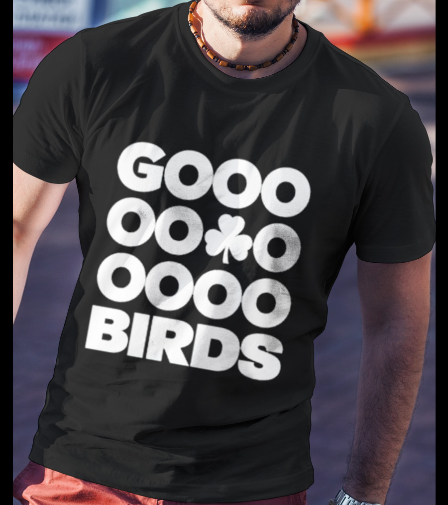 Philadelphia Eagles GOOO BIRDS Shamrock Fan Football T-Shirt