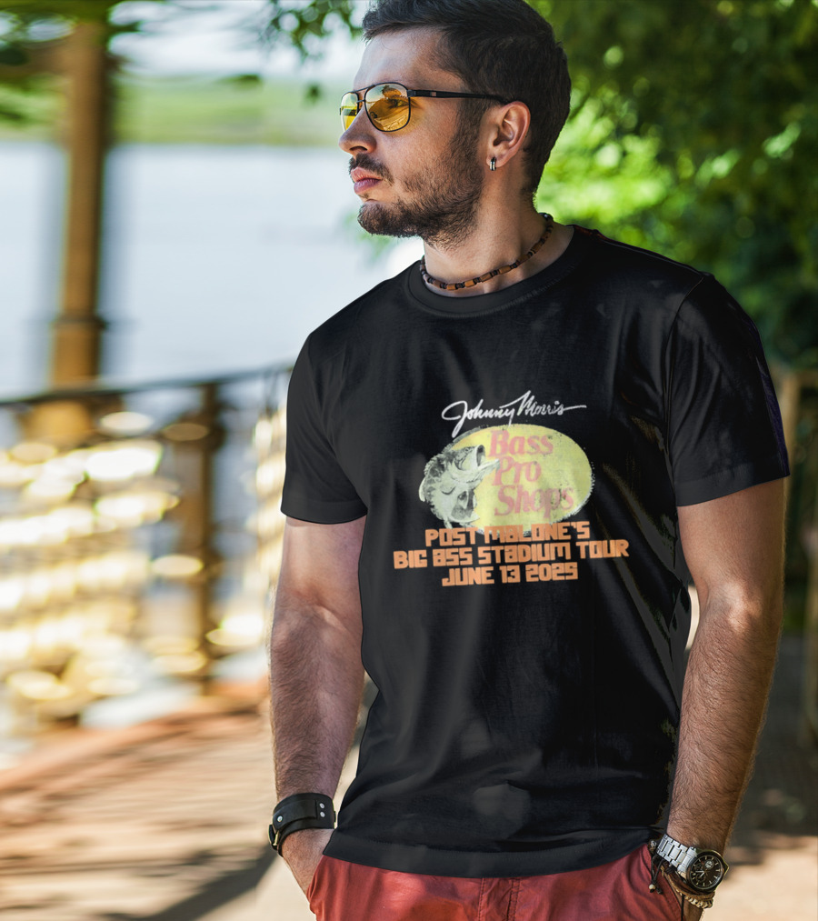 Johnny Morris Bass Pro Shops Post Malone's Big Ass Stadium Tour June 13 2025 T-Shirt