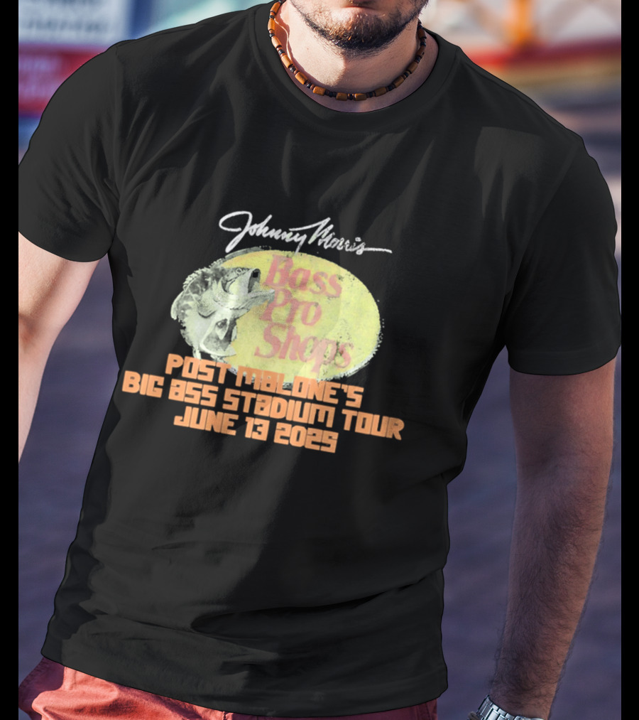 Johnny Morris Bass Pro Shops Post Malone's Big Ass Stadium Tour June 13 2025 T-Shirt