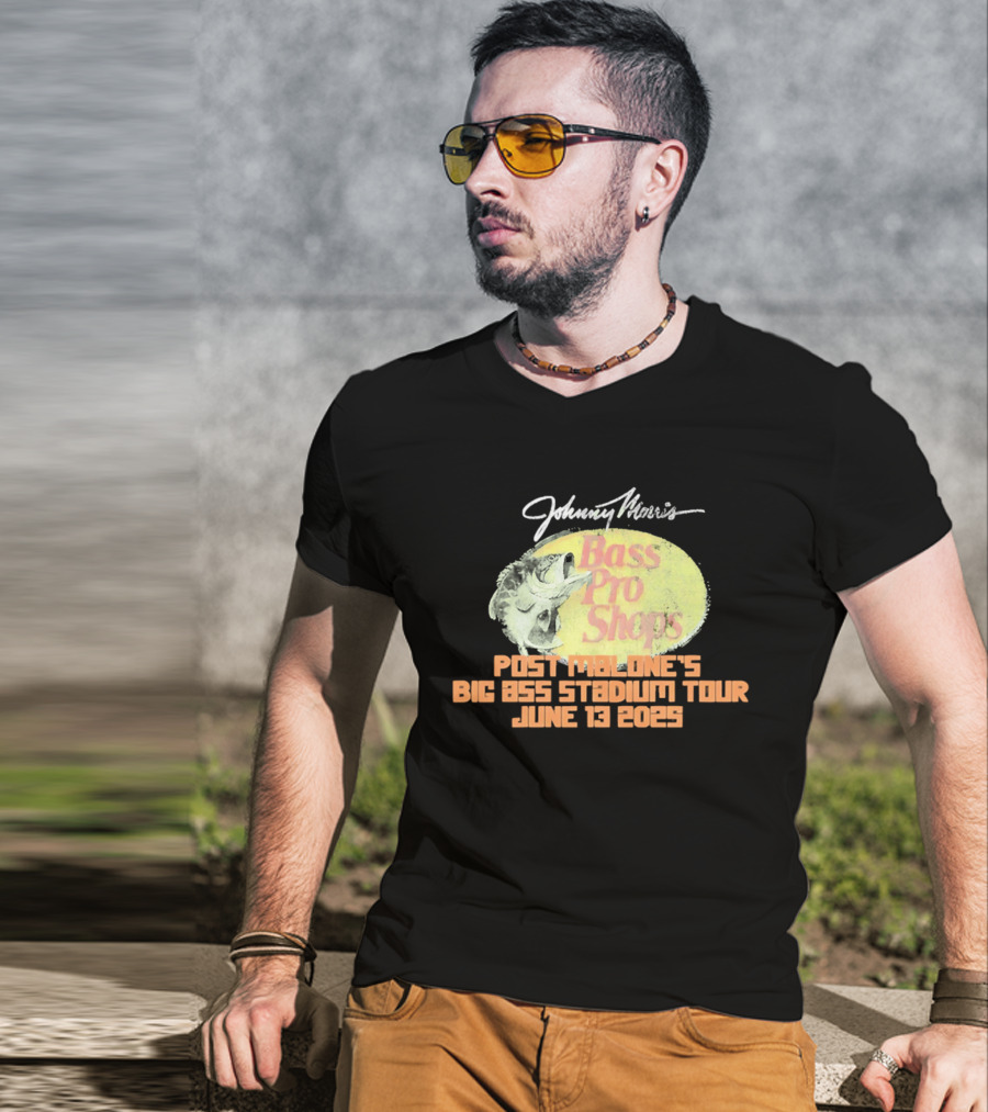 Johnny Morris Bass Pro Shops Post Malone's Big Ass Stadium Tour June 13 2025 T-Shirt