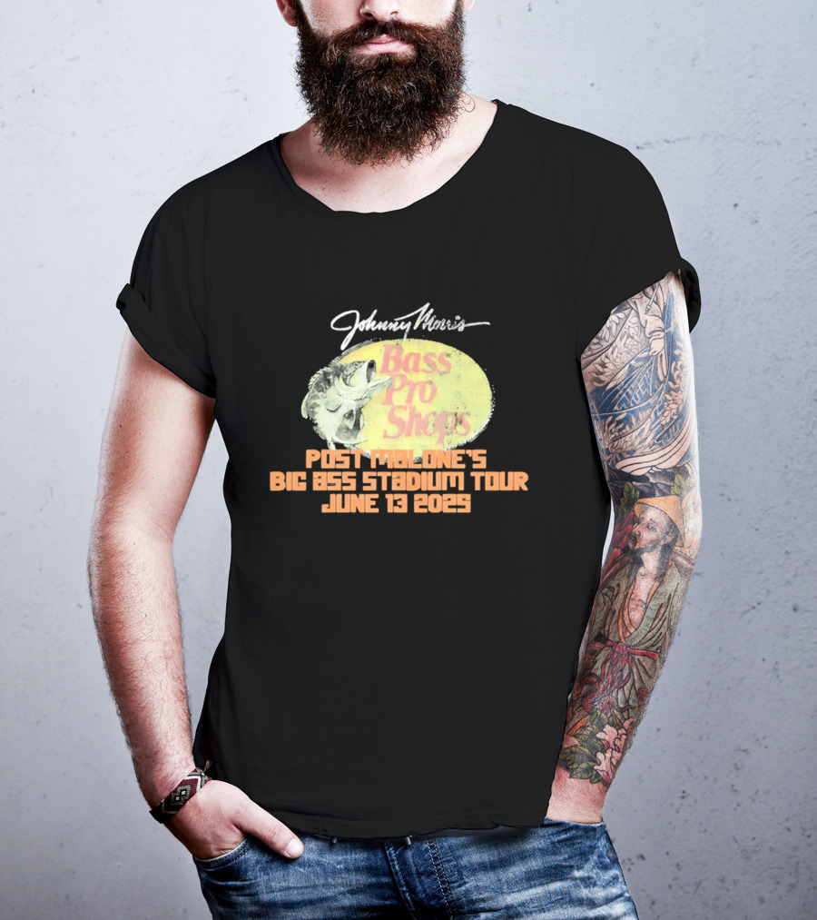 Johnny Morris Bass Pro Shops Post Malone's Big Ass Stadium Tour June 13 2025 T-Shirt