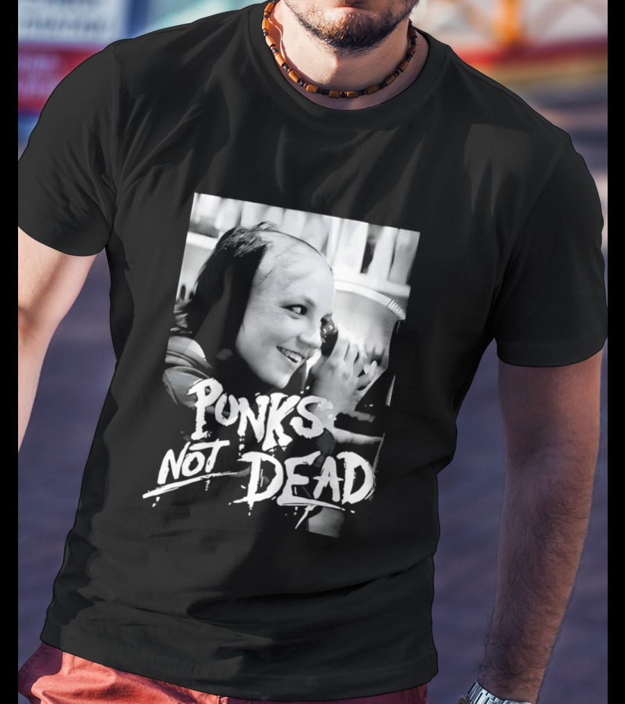 Punks Not Dead Britney Spears Iconic Shaved Look T-Shirt