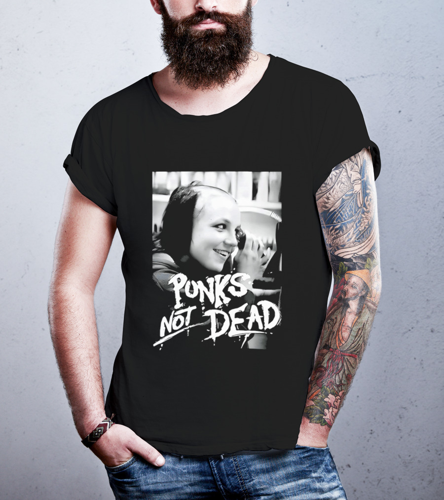 Punks Not Dead Britney Spears Iconic Shaved Look T-Shirt