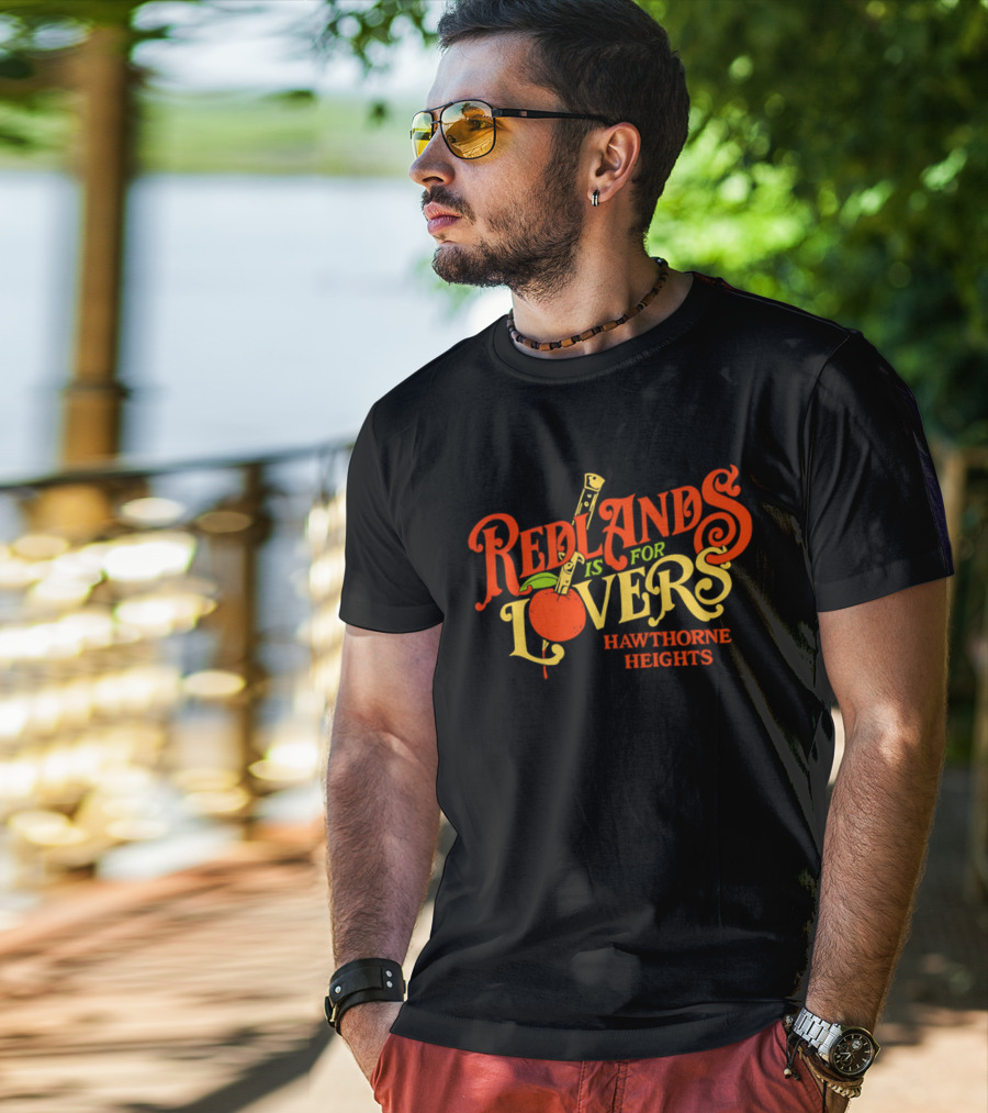 Redlands Is For Lovers Hawthorne Heights Orange Knife T-Shirt