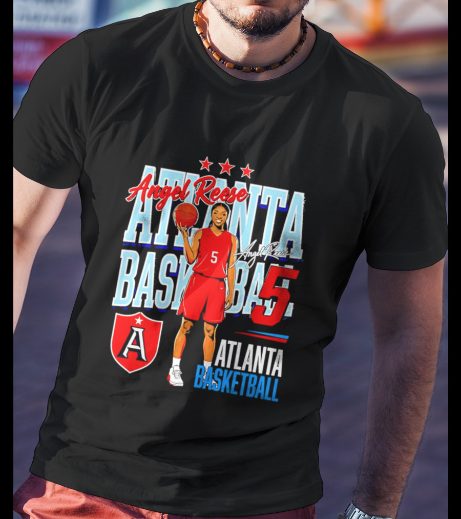 Angel Reese Atlanta Basketball Number 5 T-Shirt