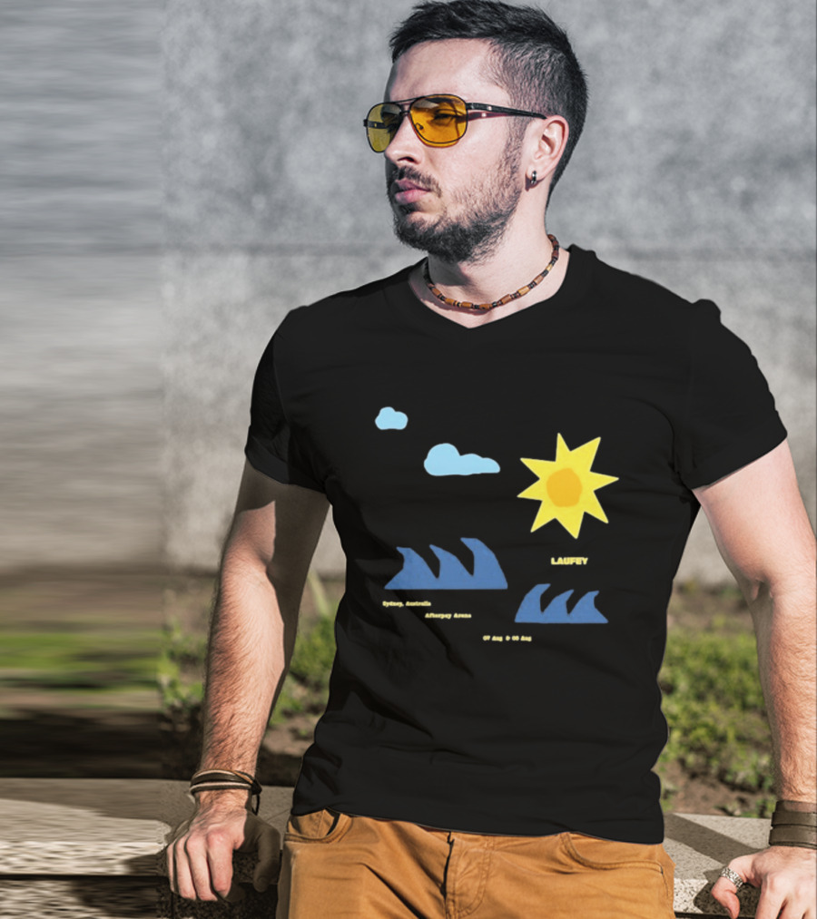 Sydney Australia Opera House Laufey Event Sun & Clouds T-Shirt