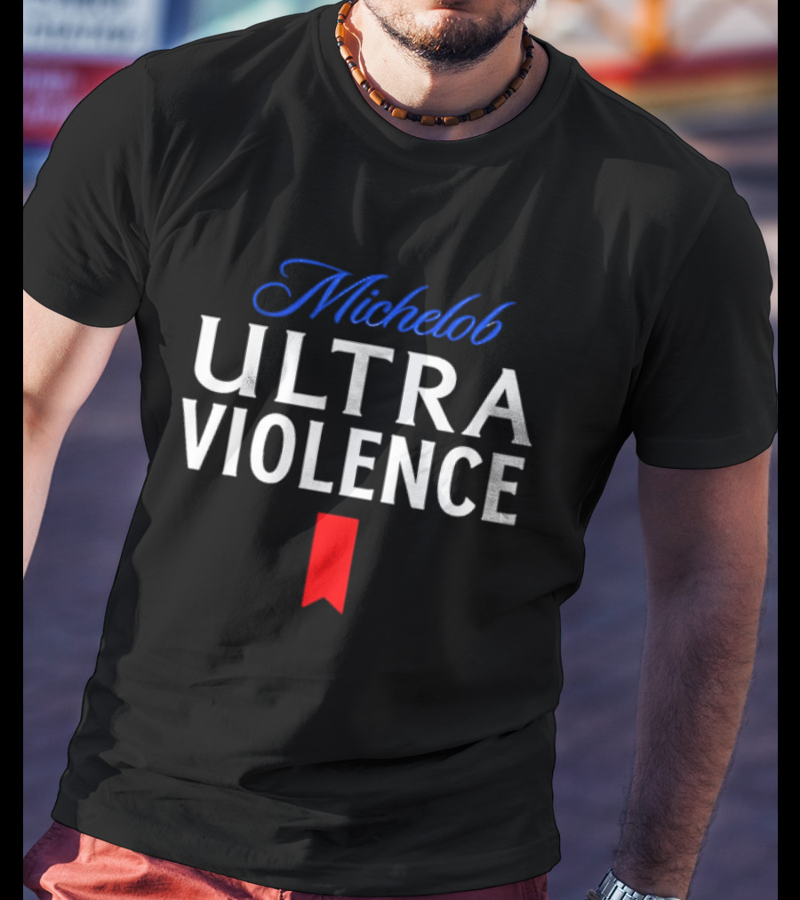 Michelob Ultra Violence Red Ribbon T-Shirt